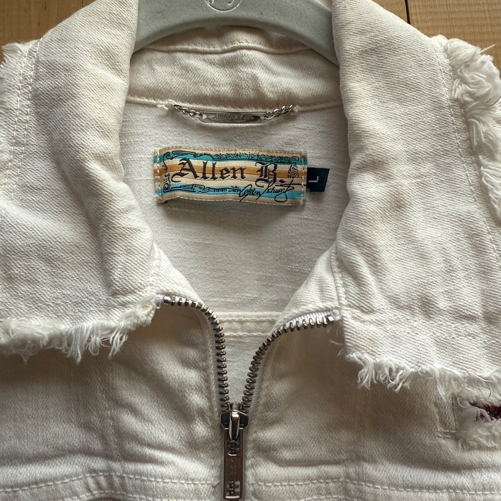 ✨Vintage✨Allen B. By Allen B. Schwartz rhinestone denim jacket., - Picture 2 of 10